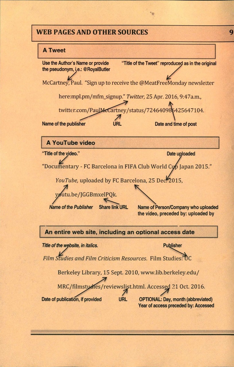 Citing Your Sources - MLA Format - Page 10